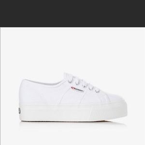 SUPERGA white canvas sneakers